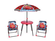Disney Cars  Παιδικό Σετ κήπου βεράντας με Τραπέζι, Ομπρέλα και δύο καρέκλες