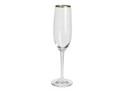 Γυάλινο Ποτήρι Σαμπάνιας, με επίχρυσο στόμιο, χωρητικότητας 180ml