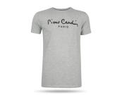 Pierre Cardin Ανδρικό Μπλουζάκι T-shirt με τύπωμα και κοντό μανίκι σε γκρι χρώμα