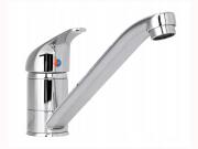 Aria Trade Μπαταρία Κουζίνας Πάγκου Ασημί 8620