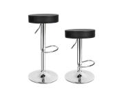 Timeless tools Σετ Σκαμπό Μπαρ 2 τεμαχίων σε μαύρο χρώμα με ρυθμιζόμενο ύψος έως 82.5 cm