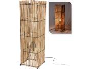 Διακοσμητικό Φωτιστικό από ξύλο Bamboo, σε φυσικό χρώμα,  19x19x62 cm