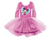 Disney Παιδικό Κορμάκι Μπαλέτου με τούλινη φούστα και στάμπα Minnie Mouse, σε ροζ χρώμα Μέγεθος 2