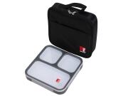 Φαγητοδοχείο Lunchbox και Τσάντα Lunchbag σε μαύρο χρώμα, 22x5.5x22 cm, Bergner BG-5756-BK