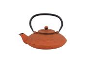 Εμαγιέ Τσαγιέρα από Μαντέμι σε πορτοκαλί χρώμα χωρητικότητας 800ml