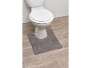 Πατάκι Λεκάνης Μπάνιου με μικροϊνες σε γκρι χρώμα, 45x50 cm