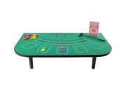 Aria Trade Τραπέζι Black Jack με τράπουλα και μάρκες, 51x30x10 cm, Blackjack table game