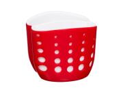 Διπλή Θήκη Σφουγγαριών Κουζίνας, 9.8x9x8.6 cm Κόκκινο