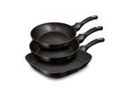 Berlinger Haus Σετ Τηγάνια 3 τεμαχίων με Αντικολλητική Επίστρωση, BH-6156 Black Rose Collection