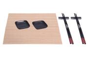 Σετ σερβιρίσματος και παρασκευής Sushi 7 τεμαχίων, κατάλληλο για 2 άτομα Μαύρο
