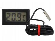 Ψηφιακό Θερμόμετρο Ενυδρείου με οθόνη LCD και καλώδιο μήκους 1m, 4.8x1.5x2.8 cm