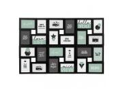 Κορνίζα Τοίχου για 24 φωτογραφίες σε μαύρο χρώμα, Black Cali, 86x2.2x57 cm