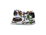 Χριστουγεννιάτικό διακοσμητικό με Led Φωτισμό και με απεικόνιση χιονισμένου χωριού, 30x19x18.50cm