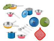 Σετ Παιχνίδι με Κουζινικά 11 τεμαχίων, μεταλλικά σκεύη μαγειρικής κατάλληλο για παιδιά