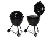 Aria Trade Φορητή Ψησταριά Μπάρμπεκιου BBQ με Σχάρα XL Στρογγυλή και Ροδάκια Ø57cm