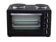 Brock Ηλεκτρικός Φούρνος 3300W χωρητικότητας 45L με 2 εστίες, 54.5x35.5x37 cm, TO 4502 BK