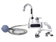 Aria Trade Ηλεκτρικός Ταχυθερμαντήρας Τοίχου για Νιπτήρα ή Νεροχύτη 3000W με Τηλέφωνο Ντους και Οθόνη LCD