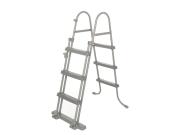 Bestway Σκάλα για Πισίνα με 3 σκαλοπάτια σε γκρι χρώμα ύψους 107 cm, Pool ladder 58330