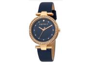 Esprit ES1L153L0045 Γυναικείο Ρολόι με Δερμάτινο Λουράκι σε μπλε χρώμα σε συσκευασία δώρου