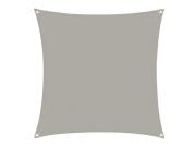 Αντηλιακή Τετράγωνη Τέντα Σκίαστρο από πολυεστέρα σε γκρι ανοιχτό χρώμα, 5x5 m, Square shade cloth