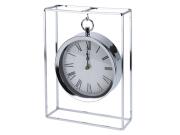 Επιτραπέζιο Αναλογικό Ρολόι με μεταλλικό πλαίσιο, 18x8x25 cm, Table clock