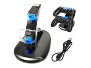 Βάση Φόρτισης Χειριστηρίων Playstation 4 με Led φωτισμό και σύνδεση USB