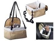 Aria Trade Τσάντα μεταφοράς-Κάθισμα Ασφαλείας Αυτοκινήτου-κρεβατάκι για Κατοικίδια 3-σε-1 34x25x20cm