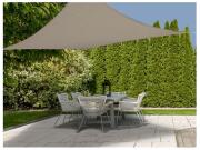 Aria Trade Αντηλιακή Τετράγωνη Τέντα Σκίαστρο 3x3m Σκούρο Μπεζ