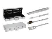 Σετ Εργαλεία Barbeque 4 τεμαχίων από Ανοξείδωτο Ατσάλι σε βαλίτσα αποθήκευσης, BBQ Set