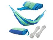 Αιώρα για τον Κήπο και το Camping σε μπλε χρώμα, 200x80 cm, Hammock multicolor stripes