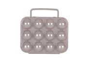 Αυγοθήκη 12 θέσεων με λαβή, 22x21x8 cm, Egg tray Γκρι