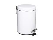 Aria Trade Μεταλλικό Καλαθάκι Μπάνιου 3lt Λευκό 100132