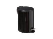 Μεταλλικός Κάδος απορριμμάτων 3L σε Mαύρο χρώμα, 17X20X24cm