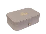 Κοσμηματοθήκη Μπιζουτιέρα με βελουτέ επένδυση, 7x15.30x22.50 cm Καφέ