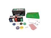 Σετ ποκέρ σε μεταλλικό κουτί με 200 Μάρκες Casino, 2 Τράπουλες και τσόχα, Poker texas game set