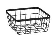 Μεταλλικό Καλάθι αρχειοθέτησης σε Μαύρο χρώμα, 20x20x9.5 cm