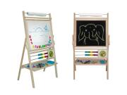 Παιδικός Ξύλινος Μαυροπίνακας και Μαγνητικός Πίνακας Ζωγραφικής 2 σε 1, με 26 Μαγνητικά Γράμματα