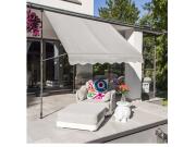 Πτυσσόμενη Γκρι Τέντα από Πολυεστέρα 200x120 cm, Awing