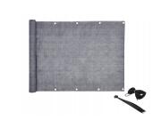 Κάλυμμα για Κάγκελα Μπαλκονιού σε Γκρι Χρώμα, 1x5m