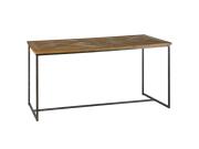 Έπιπλο εισόδου κονσόλα με μεταλλικό σκελετό και ξύλινη επιφάνεια, 110x39x79 cm