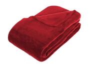 Διπλή Κουβέρτα από Πολυεστέρα σε Κόκκινο Χρώμα, 230x180x1 cm