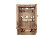 Ξύλινη Επιτοίχια Κλειδοθήκη με 10 θέσεις για κλειδιά, 26x8.5x38 cm, Key box