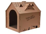 Σπιτάκι από Χαρτόνι για γάτες και σκύλους, 44x48x36 cm, Cardboard house