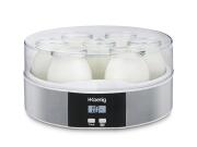H.Koenig Συσκευή Παρασκευής Γιαουρτιού Γιαουρτομηχανή 15W με 7 βαζάκια των 200ml με καπάκια, ELY70