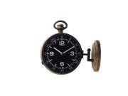 Διακοσμητικό Ρολόι Τοίχου Μεταλλικό 2 Όψεων, 28x10x3 cm