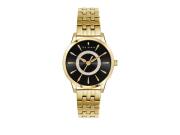 Ted Baker Γυναικείο Ρολόι Χειρός Fitzrovia με Μαύρο Καντράν και Χρυσό Μπρασελέ, BKPFZF128