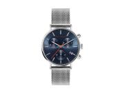 Ted Baker Ανδρικό Ρολόι Χειρός με Μπλε Καντράν και Ασημί Μπρασελέ από Ανοξείδωτο Ατσάλι, BKPMMS120