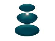 Πήλινο Σετ Σερβίτσιο Πιάτων 18 τεμαχίων σε Μπλε χρώμα, 26x21x20 cm