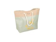 Γυναικεία Τσάντα Θαλάσσης με σχέδιο άγκυρα και χερούλι απο σχοινί, 51x38.5x17 cm Λαχανί