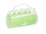 Camp Active Σετ ποτηράκια 225ml, 4 τεμαχίων για Camping και Πικνίκ σε ειδική θήκη, 14x8x17cm Πράσινο